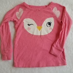 Carter's Long Sleeve Owl T Shirt for Girls